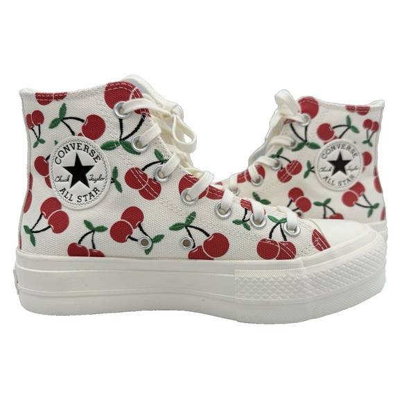 Converse Chuck Taylor All Star Lift Platform Women's Shoes 7 Cherries - Picture 4 of 10